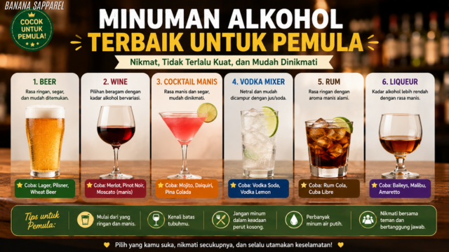 Minuman Alkohol Terbaik untuk Pemula: Panduan Lengkap