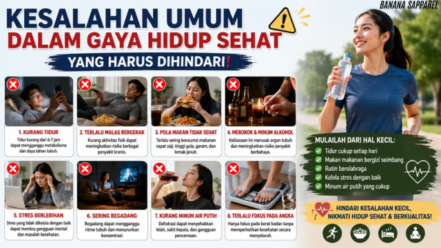 Kesalahan Umum Gaya Hidup Sehat yang Harus Dihindari