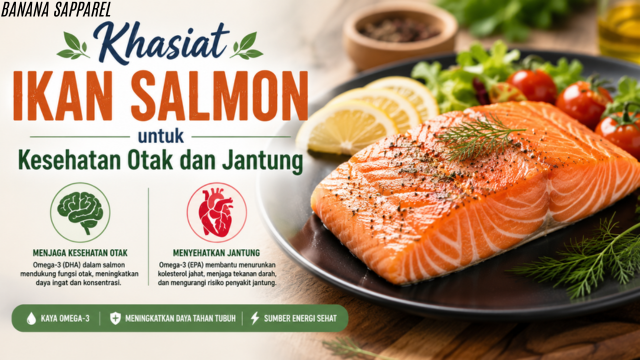 Khasiat Ikan Salmon untuk Kesehatan Otak dan Jantung