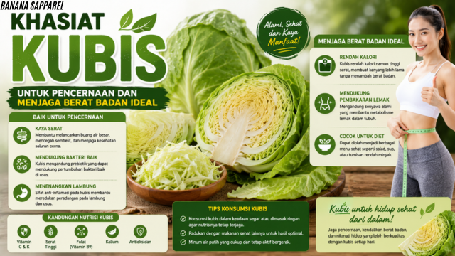 Khasiat Kubis untuk Pencernaan dan Menjaga Berat Badan Ideal