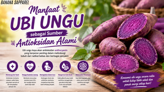Manfaat Ubi Ungu sebagai Sumber Antioksidan Alami