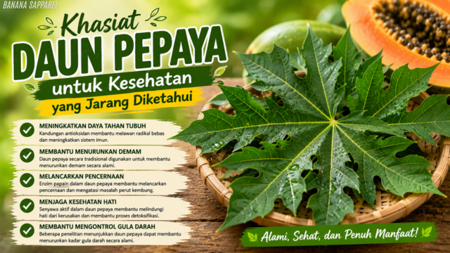Khasiat Daun Pepaya untuk Kesehatan yang Jarang Diketahui