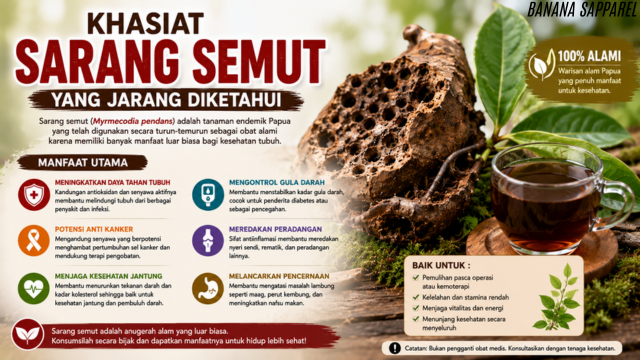 Khasiat Sarang Semut Yang Jarang Diketahui