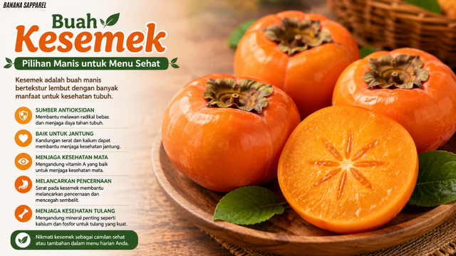 Buah Kesemek , Pilihan Manis untuk Menu Sehat