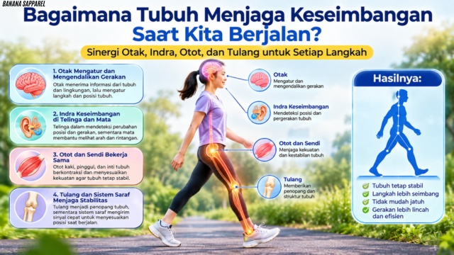 Bagaimana Tubuh Menjaga Keseimbangan Saat Kita Berjalan?