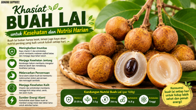 Khasiat Buah Lai untuk Kesehatan dan Nutrisi Harian