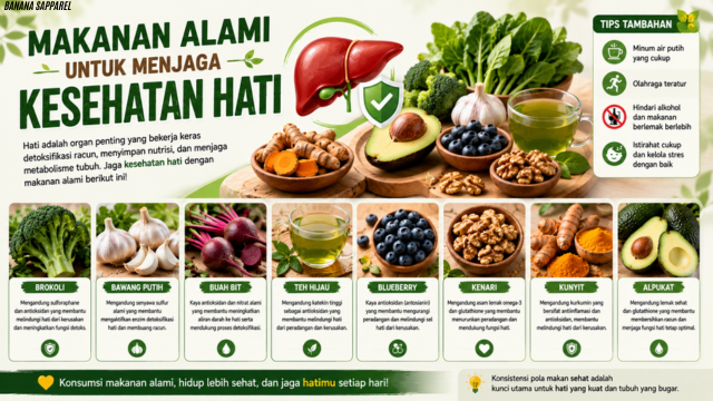 Makanan Alami untuk Menjaga Kesehatan Hati