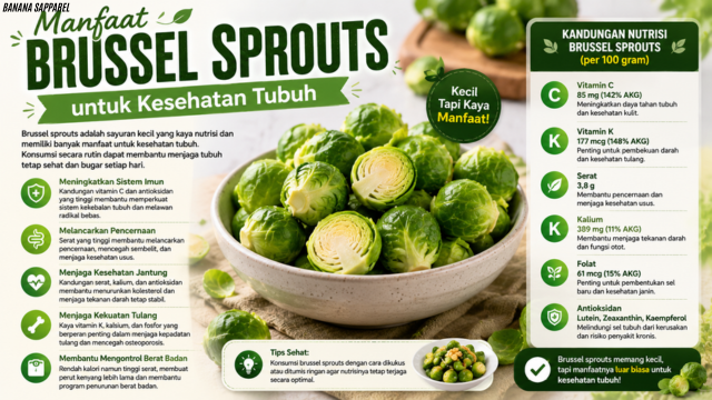 Manfaat Brussel Sprouts untuk Kesehatan Tubuh