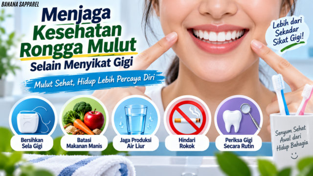 Menjaga Kesehatan Rongga Mulut Selain Menyikat Gigi