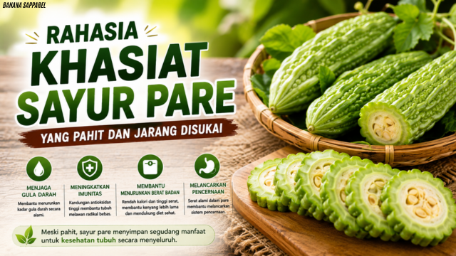 Rahasia Khasiat Sayur Pare Yang Pahit dan Jarang Disukai
