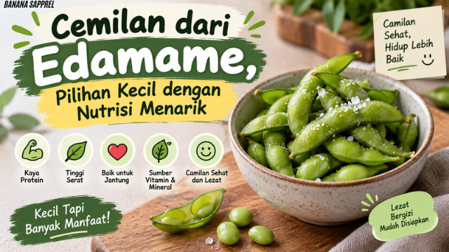 Cemilan dari Edamame, Pilihan Kecil dengan Nutrisi Menarik