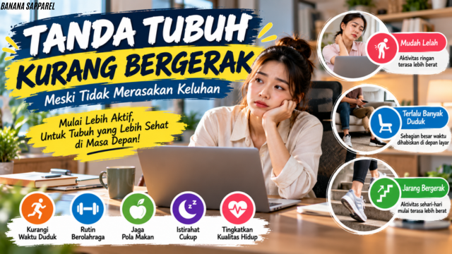Tanda Tubuh Kurang Bergerak Meski Tidak Merasakan Keluhan