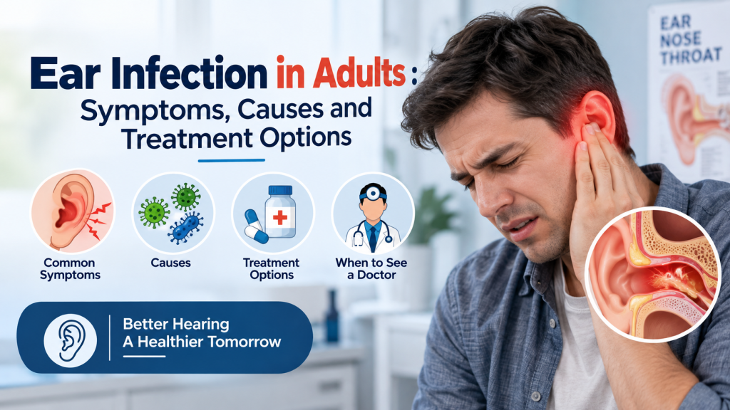 Ear Infection in Adults : Symptoms, Causes and Treatment Options