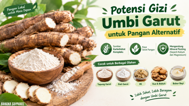 Potensi Gizi Umbi Garut untuk Pangan Alternatif