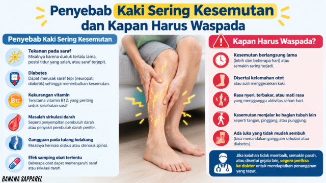 Penyebab Kaki Sering Kesemutan dan Kapan Harus Waspada