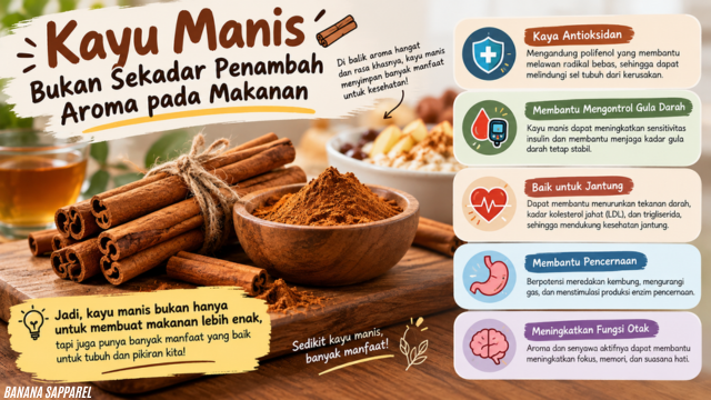 Kayu Manis Bukan Sekadar Penambah Aroma pada Makanan